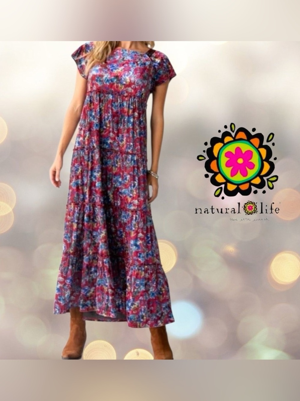 Natural Life • Berkeley Velvet Tiered Maxi Dress